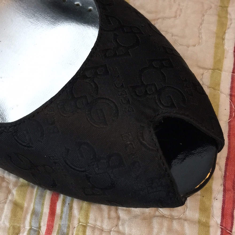 New peep toe BCBGirls logo monogram shoes 10